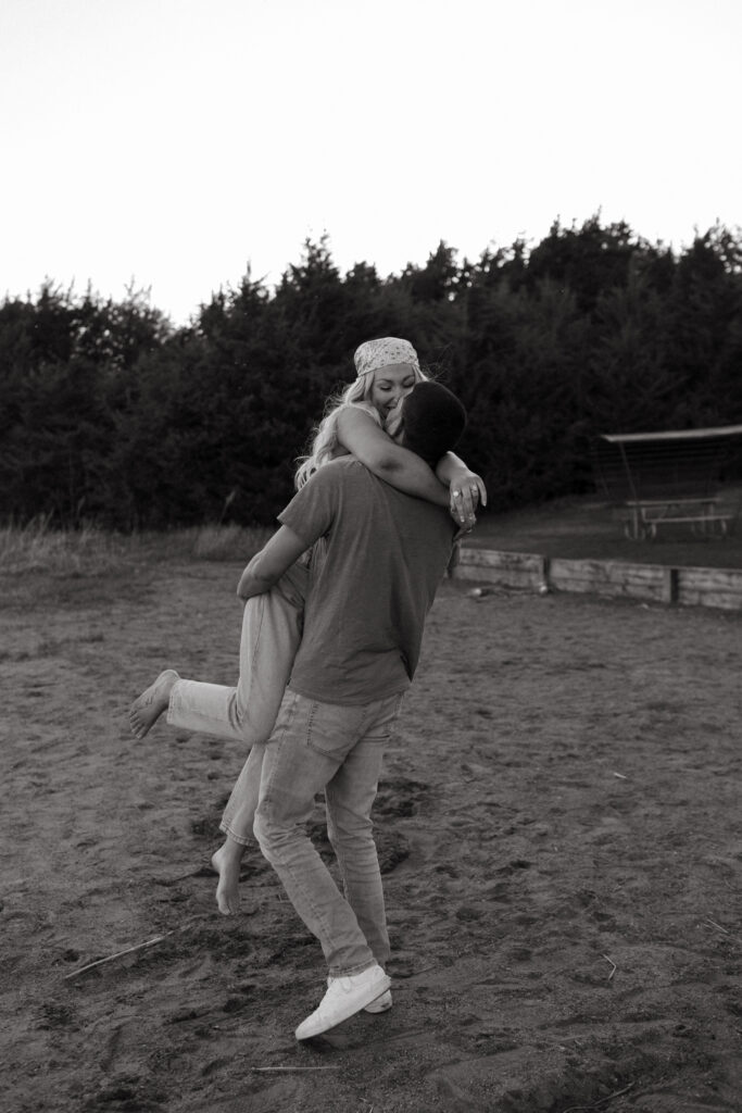 Lake Alvin South dakota Engagement Photographer