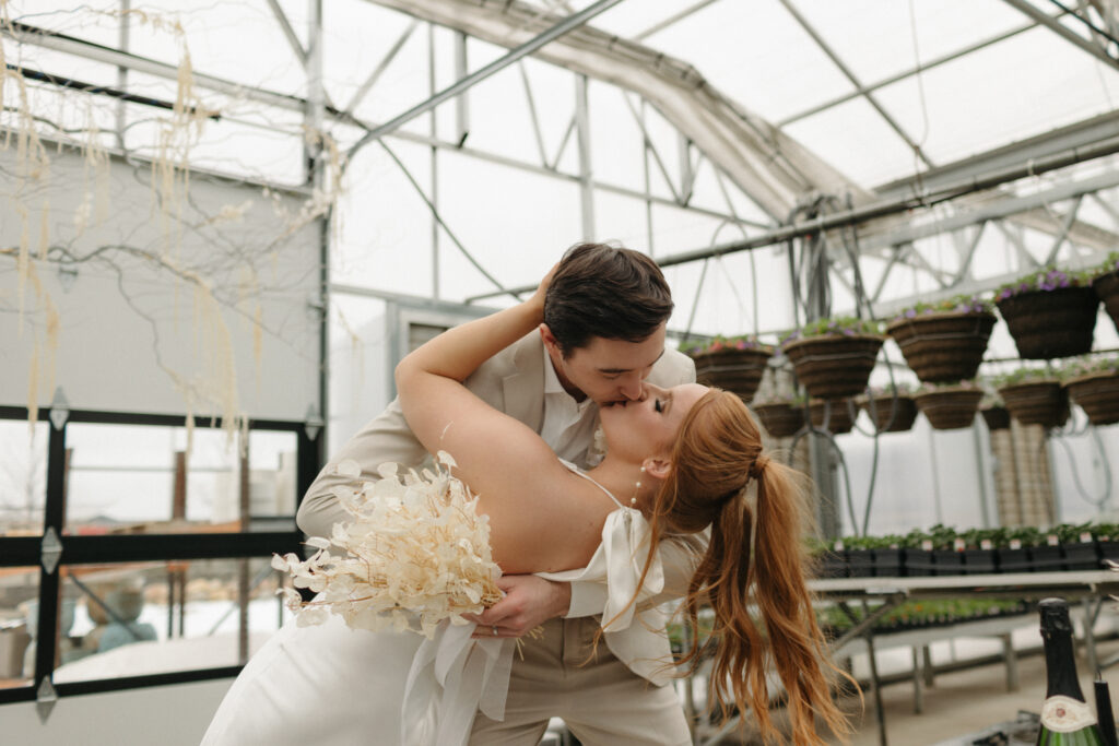 Greenhouse Wedding Inspiration, Landscape Garden Center Sioux Falls, SD, Greenhouse Wedding Venue, Serendipitous Events Wedding Planner