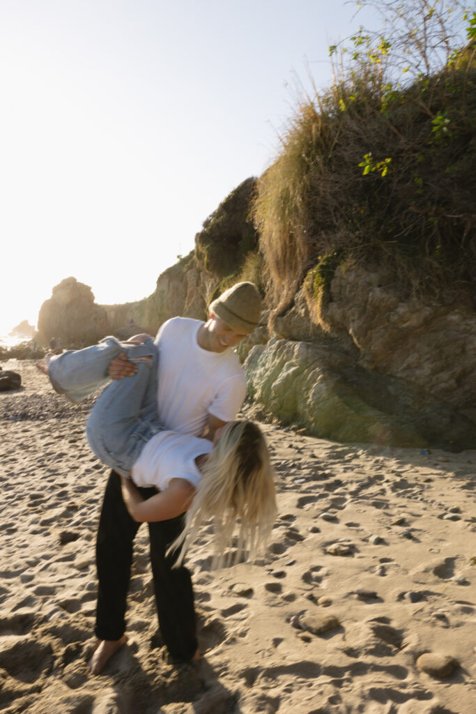 Malibu engagement photoshoot