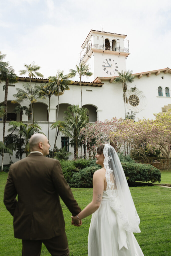 Santa Barbara Wedding Photographer Santa Barbara County Courthouse Elopement California Wedding Photographer