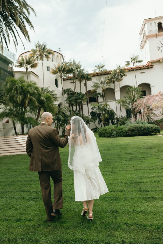 Santa Barbara Wedding Photographer Santa Barbara County Courthouse Elopement California Wedding Photographer